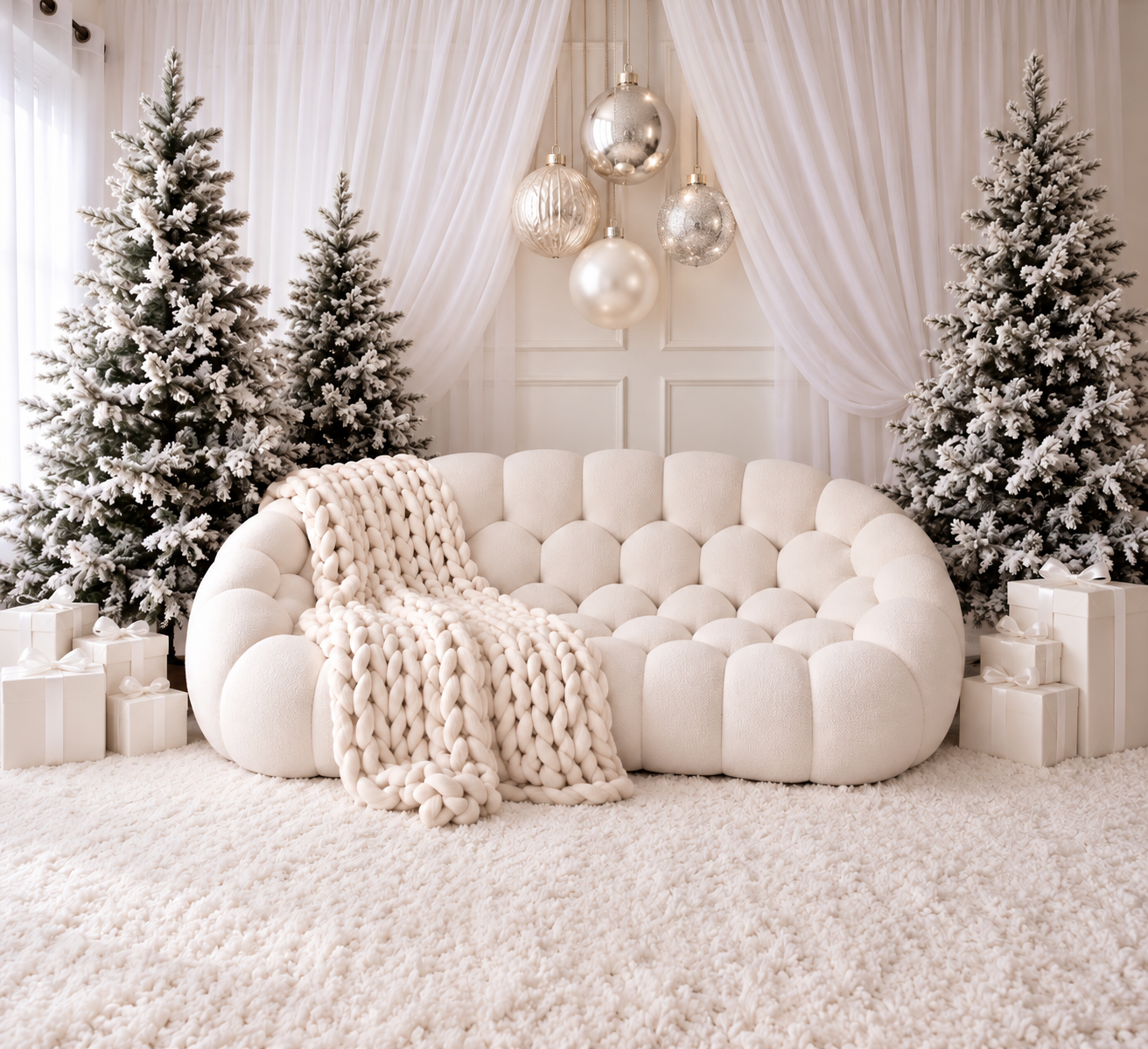Winter Wonderland Christmas photography backdrop